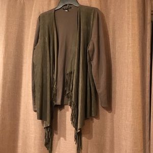 Western flare fringe cover jacket. Never worn.